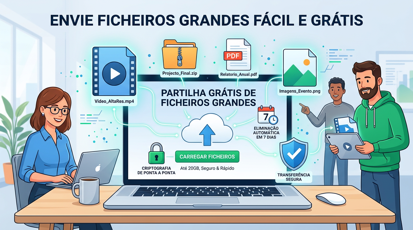 Partilhar ficheiros online